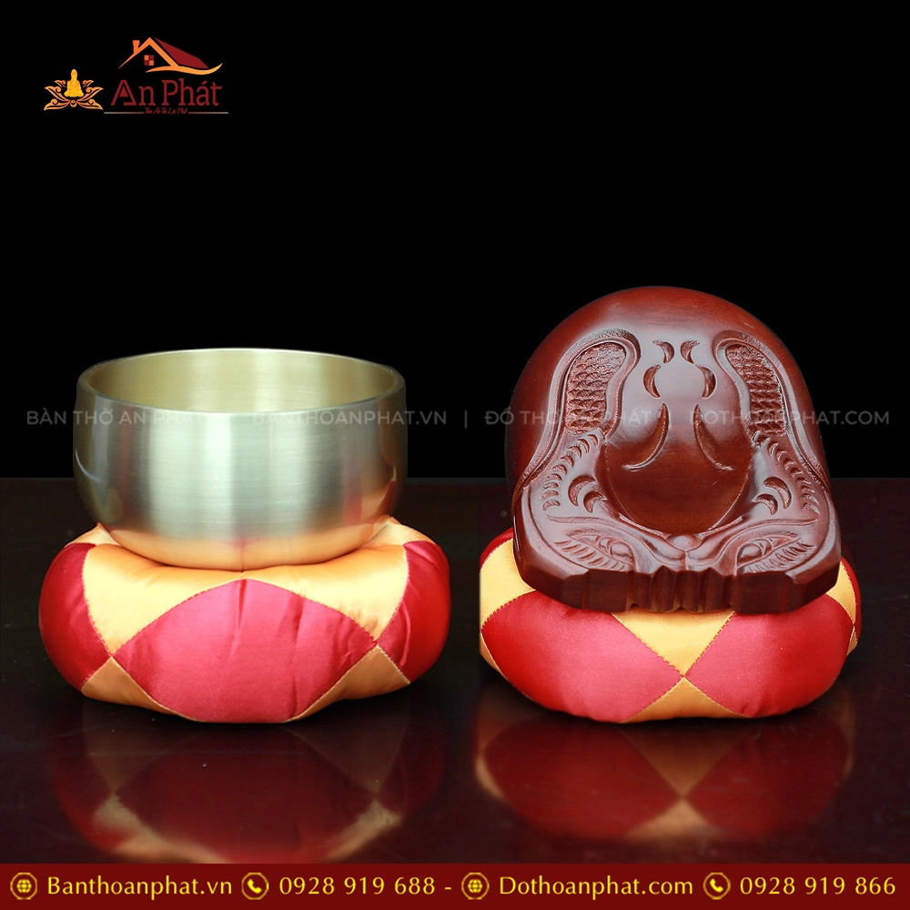 Bộ Chuông Mõ Tụng Kinh Tại Gia 12.5cm AK11205 13 Bộ Chuông Mõ Tụng Kinh Tại Gia 12.5cm AK11205