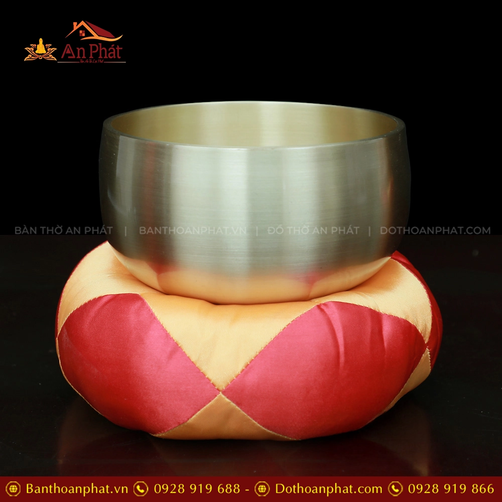 Bộ Chuông Mõ Tụng Kinh Tại Gia 12.5cm AK11205 14 Chuông đồng tụng kinh