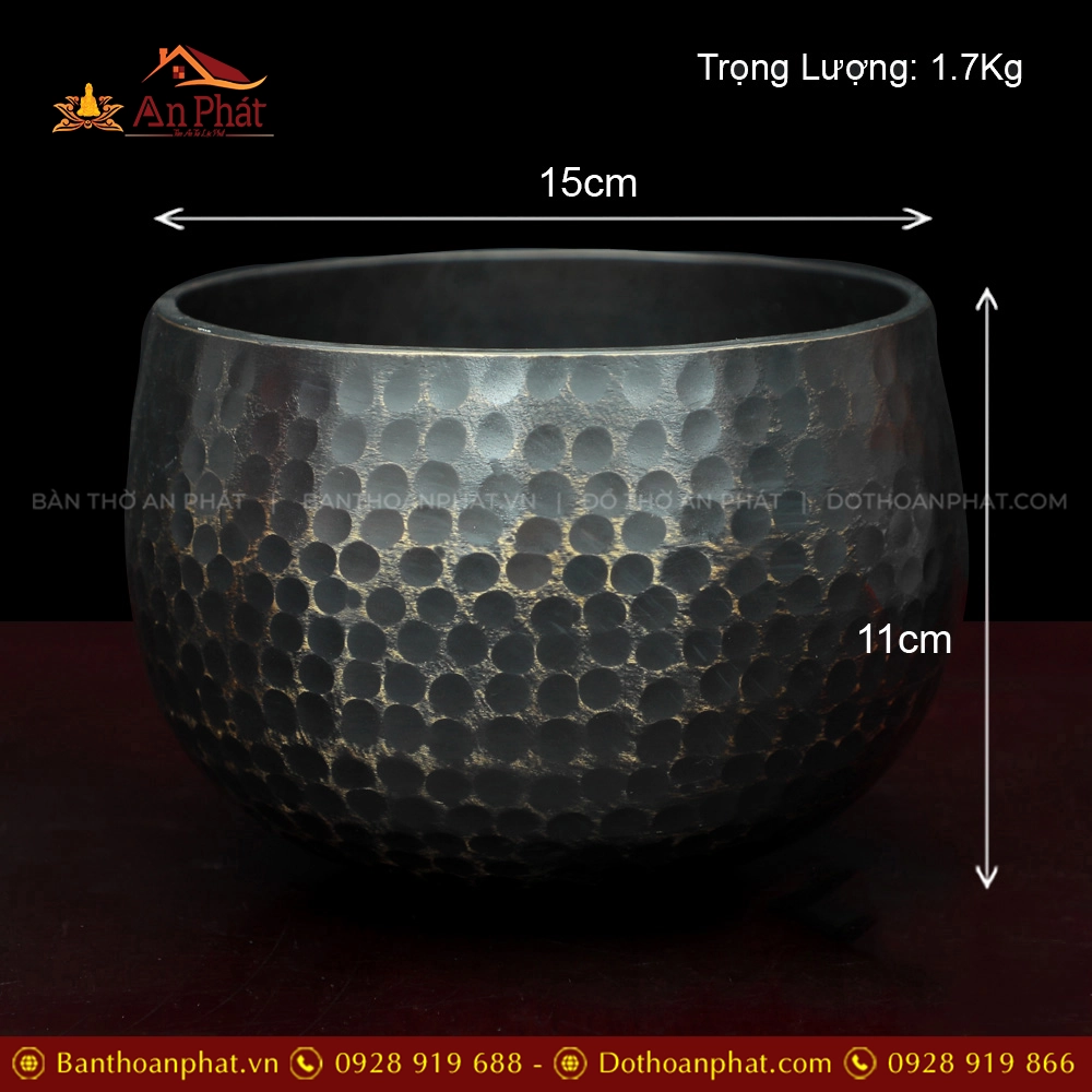 Bộ Chuông Mõ Tụng Kinh Tại Gia Nhiều cỡ AK11204 8 Mua chuông mõ tụng kinh