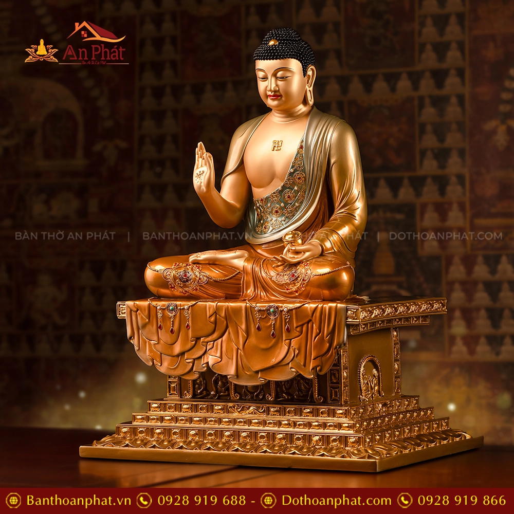 Tôn Tượng Hoa Nghiêm Tam Thánh Ngọc Thạch Phủ Đồng Lam Bảo Hoa T2433 22 Ton Tuong Hoa Nghiem Tam Thanh Ngoc Thach Phu Dong Lam Bao Hoa T2433 7