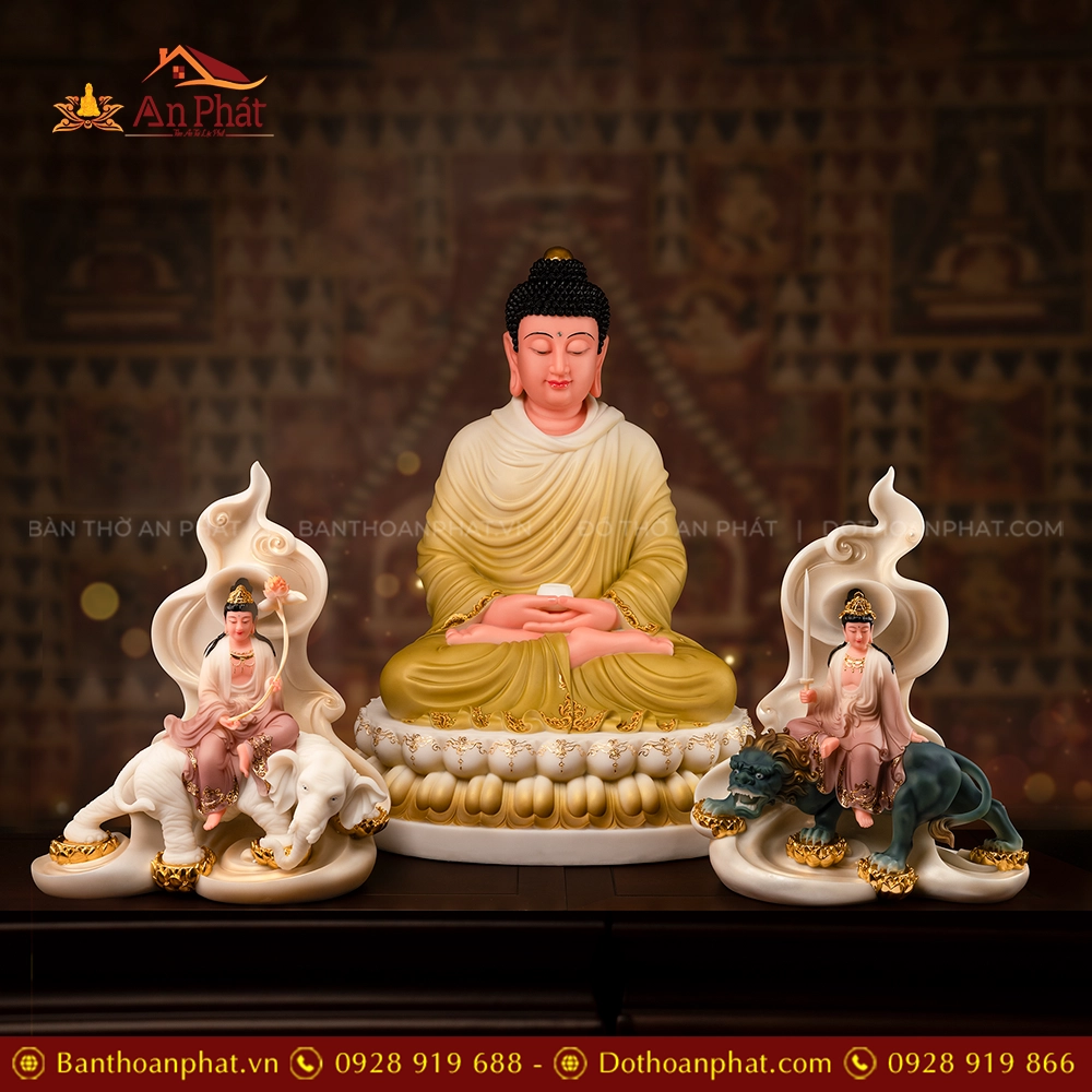 Tôn Tượng Hoa Nghiêm Tam Thánh Thạch Anh Hồng Bảo Vân T2434 19 Tôn Tượng Hoa Nghiêm Tam Thánh Thạch Anh Hồng Bảo Vân T2434