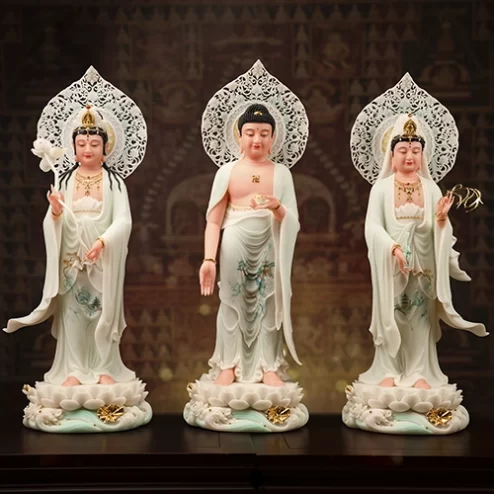 Tôn Tượng Tây Phương Tam Thánh Thạch Anh Thanh Tịnh Vân T2435