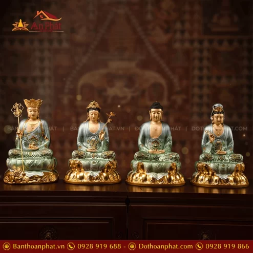 Trọn Bộ Tượng Phật Ngọc Thạch Phủ Đồng Thanh Vân T2443