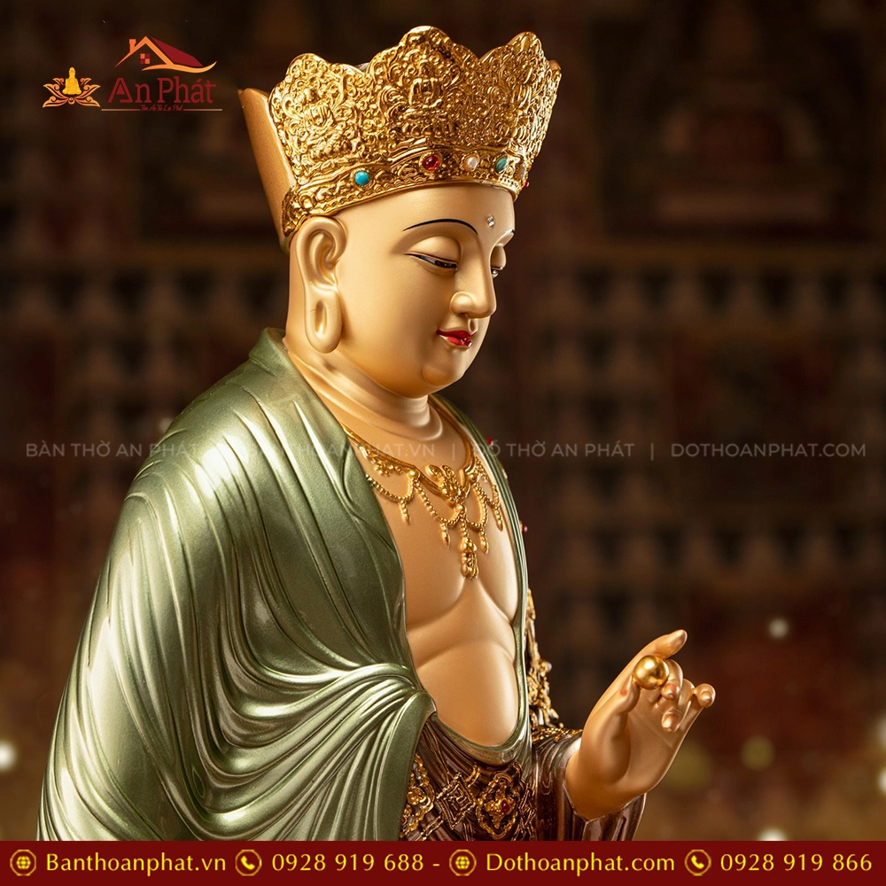 Tượng Địa Tạng Ngọc Thạch phủ Đồng Hoả Liên Quang T2444 14 Tuong Dia Tang Ngoc Thach phu Dong Hoa Lien Quang T2444 5