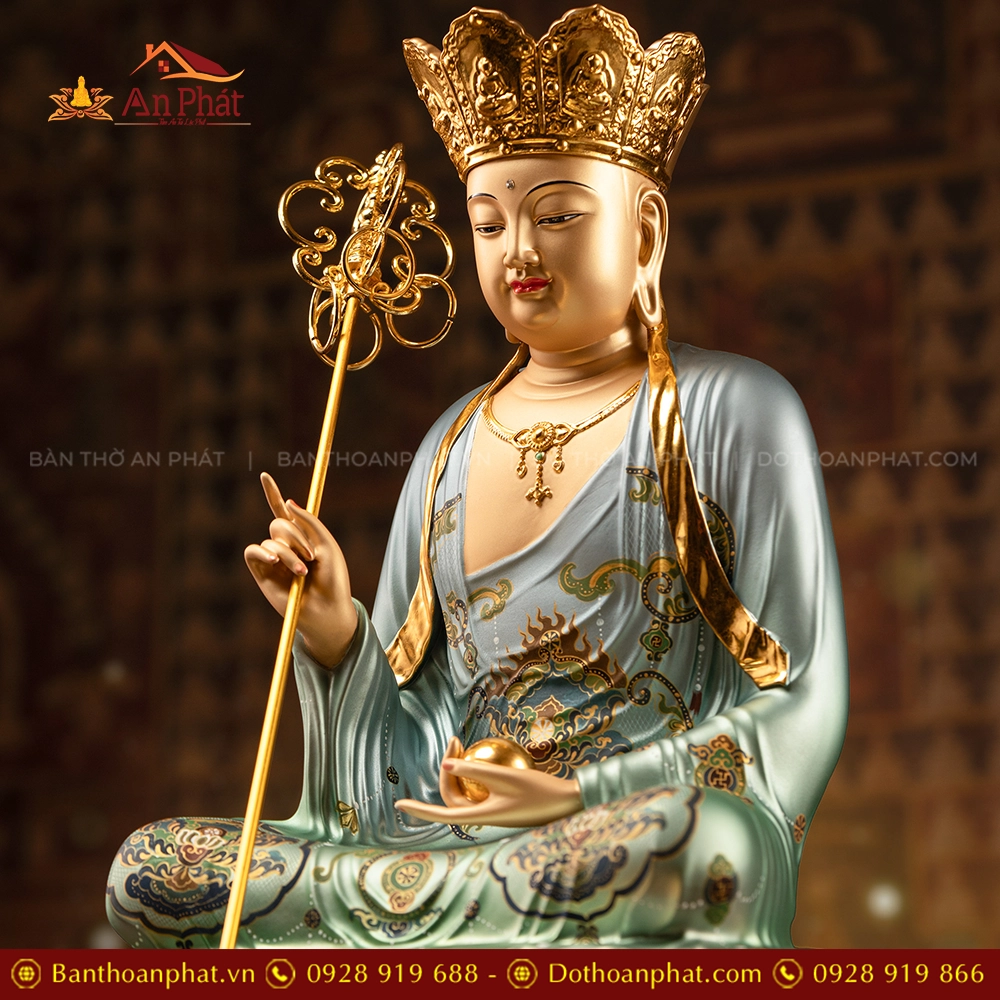 Tượng Địa Tạng Ngọc Thạch phủ Đồng Thanh Vân T2465 13 Tuong Dia Tang Ngoc Thach phu Dong Thanh Van T2465 4