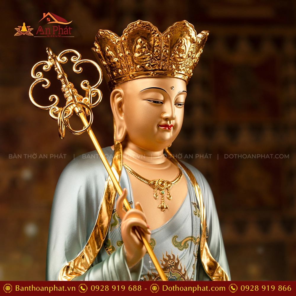 Tượng Địa Tạng Ngọc Thạch phủ Đồng Thanh Vân T2465 14 Tuong Dia Tang Ngoc Thach phu Dong Thanh Van T2465 5