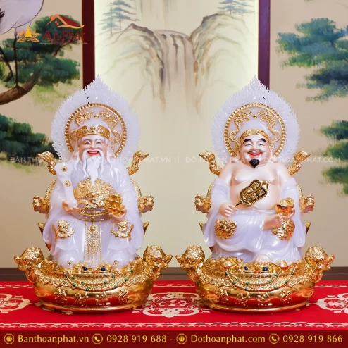 Tượng Thần Tài Ông Địa bằng đá đẹp