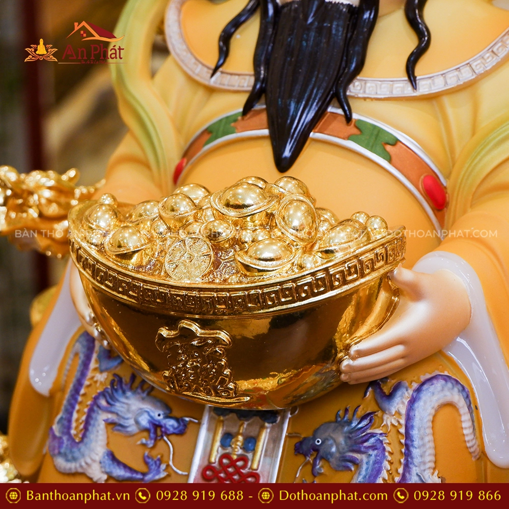 Tượng Thần Tiền Quan Lộc Song Long Ngọc Thạch Phủ Đồng Dát Vàng T2479 17 Tuong Than Tien Quan Loc Song Long Ngoc Thach Phu Dong Dat Vang T2479 6