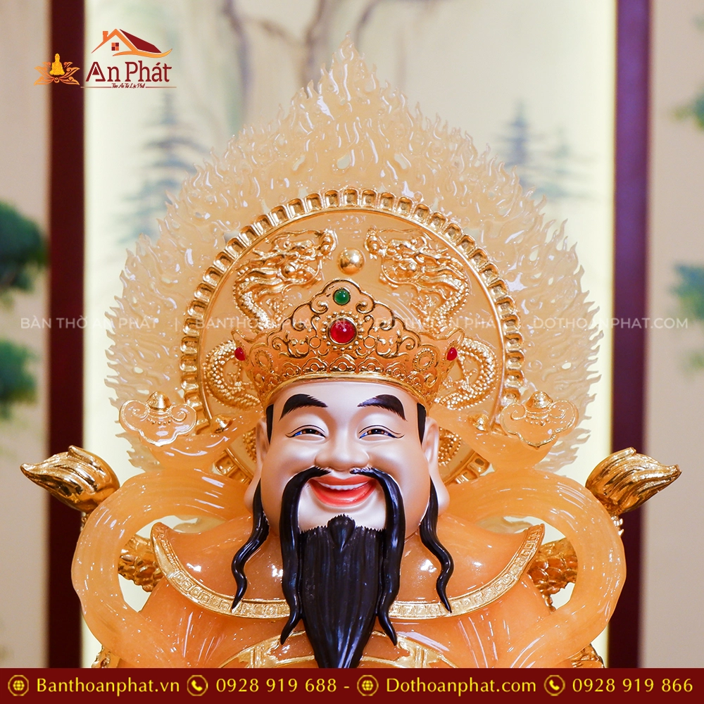 Tượng Thần Tiền Quan Lộc Song Long Ngọc Thạch Phủ Đồng Dát Vàng T2508 16 Tuong Than Tien Quan Loc Song Long Ngoc Thach Phu Dong Dat Vang T2508 5