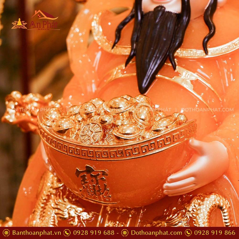 Tượng Thần Tiền Quan Lộc Song Long Ngọc Thạch Phủ Đồng Dát Vàng T2508 17 Tuong Than Tien Quan Loc Song Long Ngoc Thach Phu Dong Dat Vang T2508 7