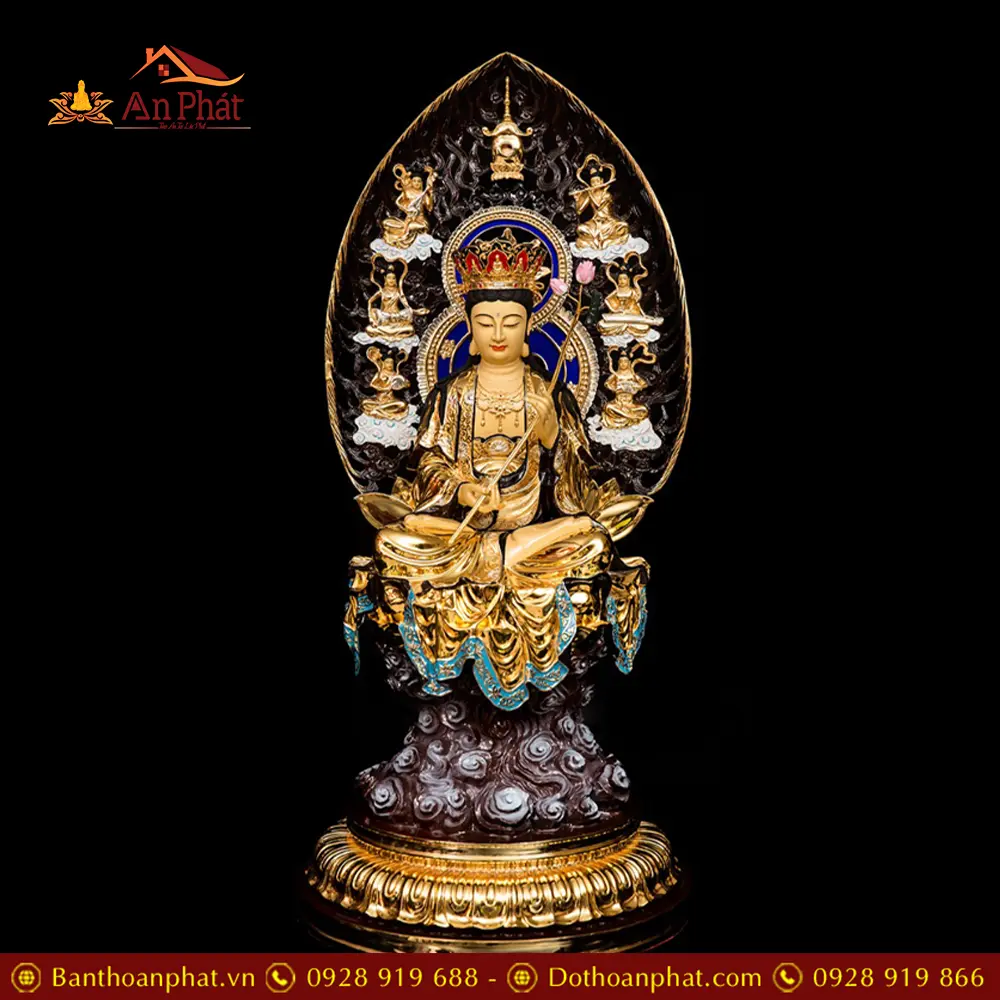 bo tuong hoa nghiem tam thanh dong dat vang cao cap t271500005