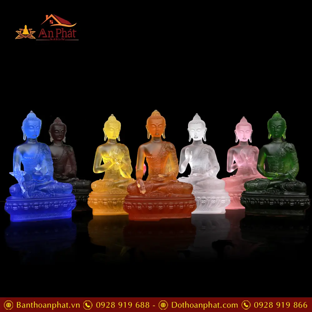 Bộ Tượng Thất Phật Dược Sư Lưu Ly Cao Cấp Nhập Khẩu T2685