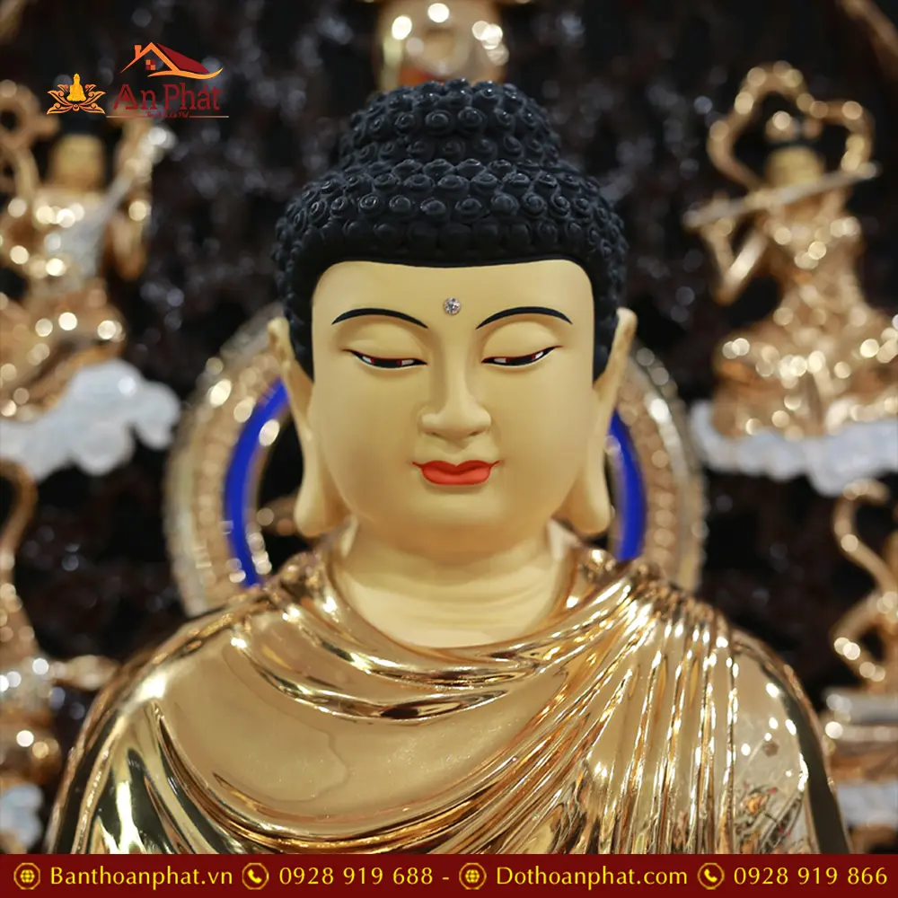 Tượng Bổn Sư Thích Ca Đồng Có Lá Đề 8 Cạnh Ngồi Đài Sen Nhập Khẩu T2631 14 Tượng Bổn Sư Thích Ca Đồng Có Lá Đề 8 Cạnh Ngồi Đài Sen Nhập Khẩu T2631