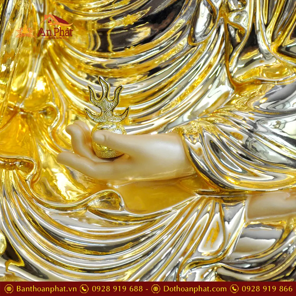 Tượng Địa Tạng Bồ Tát Đồng Cao Cấp Dát Vàng Ấn Bảo Nhập Khẩu T2637 19 tuong dia tang bo tat dong cao cap dat vang an bao nhap khau t263700002