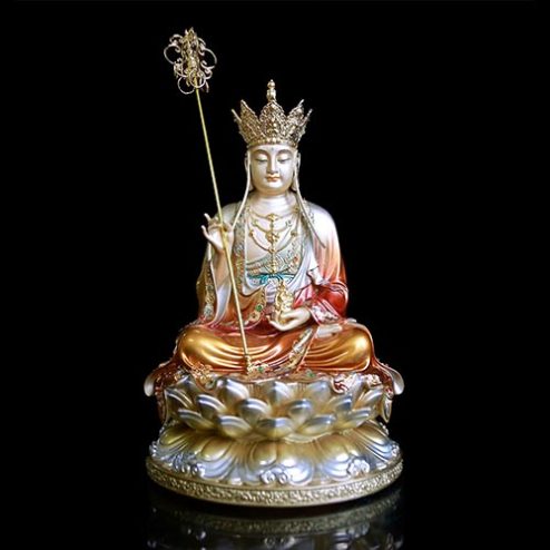 Tượng Địa Tạng Vương Bồ Tát Đồng Cao Cấp Sơn Cổ Nhập Khẩu T2641