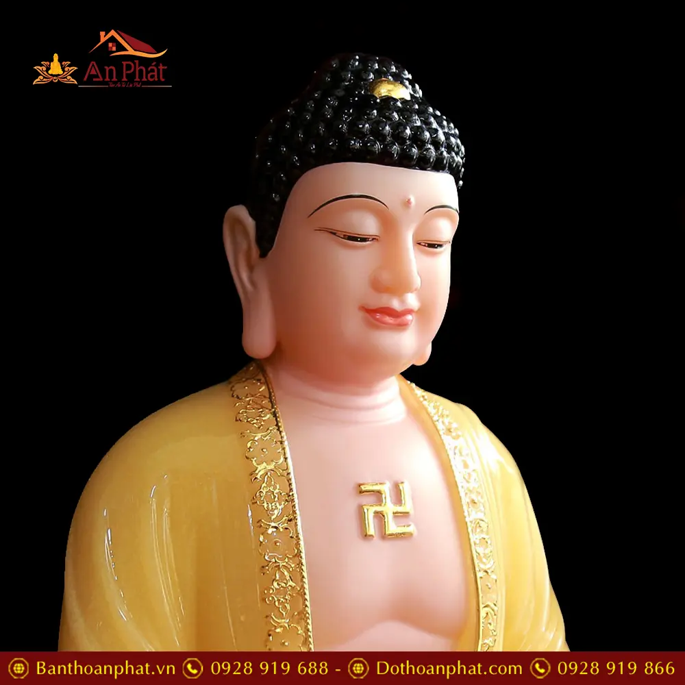 Tượng Phật A Di Đà Ngồi Bột Đá Thạch Anh Viền Vàng Cao Cấp T2492 13 tuong phat a di da ngoi bot da thach anh vien vang cao cap t249200004