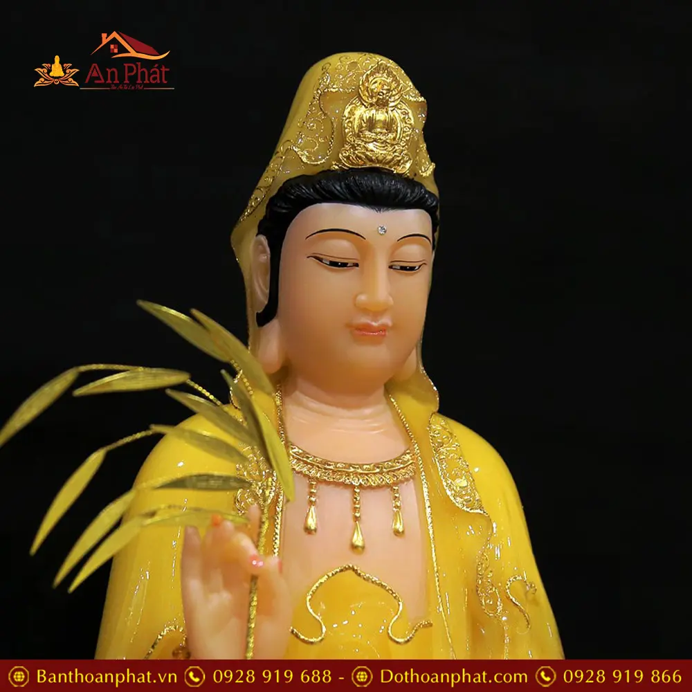 Tượng Phật Bà Quan Âm Bồ Tát Bột Đá Thạch Anh Dáng Đứng Cao Cấp T2575 15 tuong phat ba quan am bo tat bot da thach anh dang dung cao cap t257500003