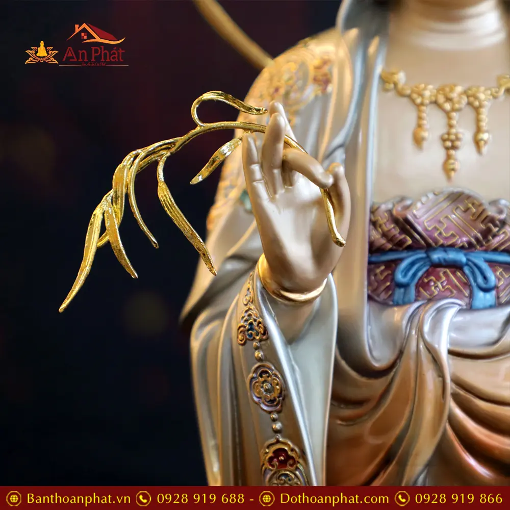 Tượng Phật Bà Quan Âm Bồ Tát Đứng Đồng Cao Cấp Sơn Màu Men Cổ T2561 23 tuong phat ba quan am bo tat dung dong cao cap son mau men co t256100004