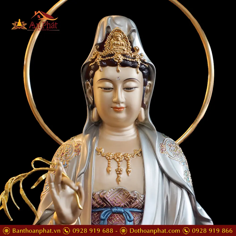 Tượng Phật Bà Quan Âm Bồ Tát Đứng Đồng Cao Cấp Sơn Màu Men Cổ T2561 21 tuong phat ba quan am bo tat dung dong cao cap son mau men co t256100006