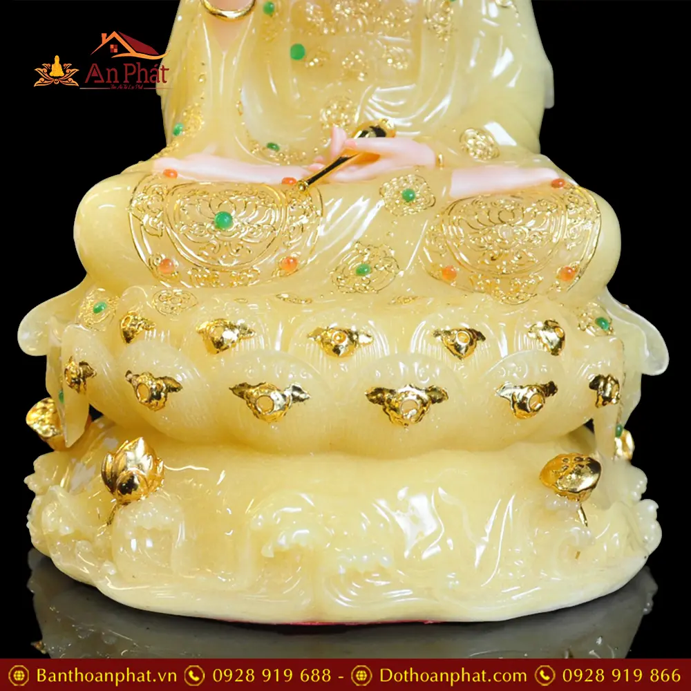 Tượng Phật Bà Quan Âm Bồ Tát Ngồi Đế Non Nước Bột Đá Thạch Anh T2568 23 tuong phat ba quan am bo tat ngoi de non nuoc bot da thach anh t256800001