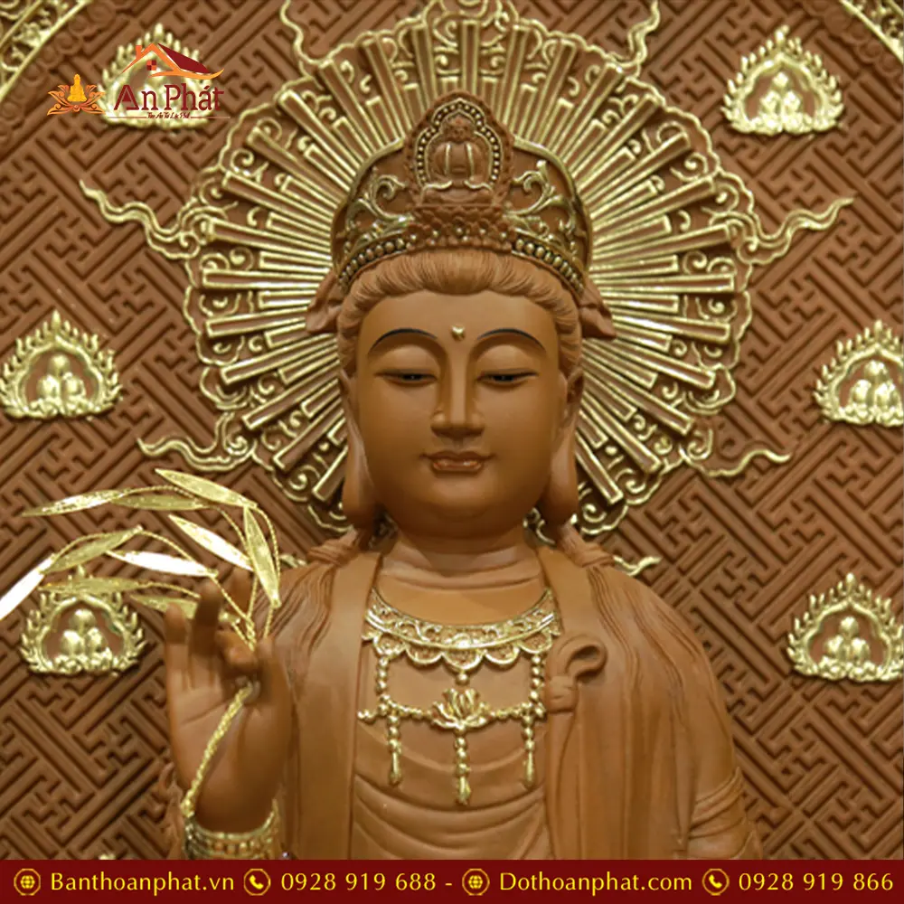 Tượng Phật Bà Quan Âm Ngồi Đài Sen Gỗ Long Não Cao Cấp T2600 14 Tượng Phật Bà Quan Âm Ngồi Đài Sen Gỗ Long Não Cao Cấp T2600