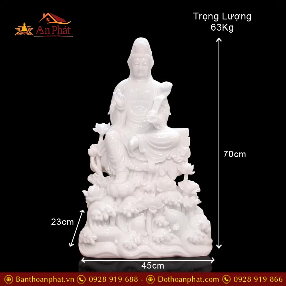 tuong phat ba quan am tu tai da han bach ngoc trang cao cap t282900001