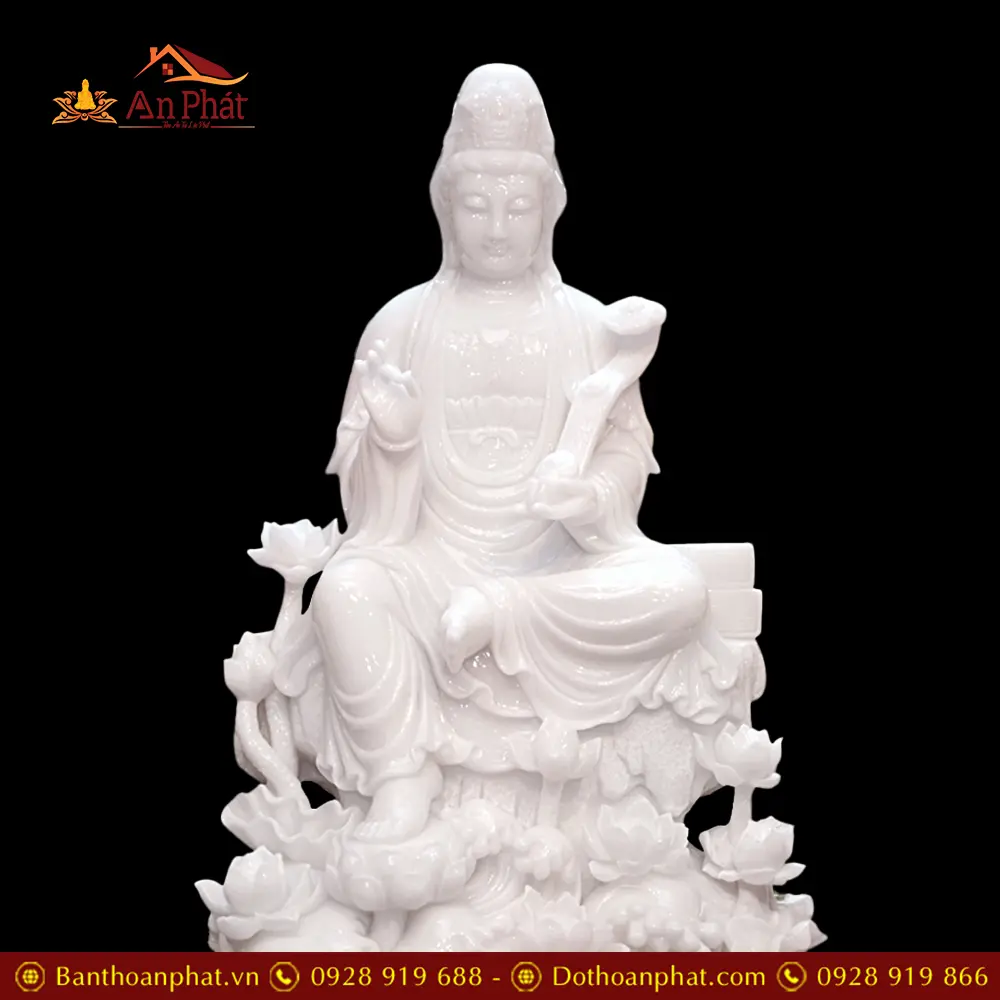 tuong phat ba quan am tu tai da han bach ngoc trang cao cap t282900004