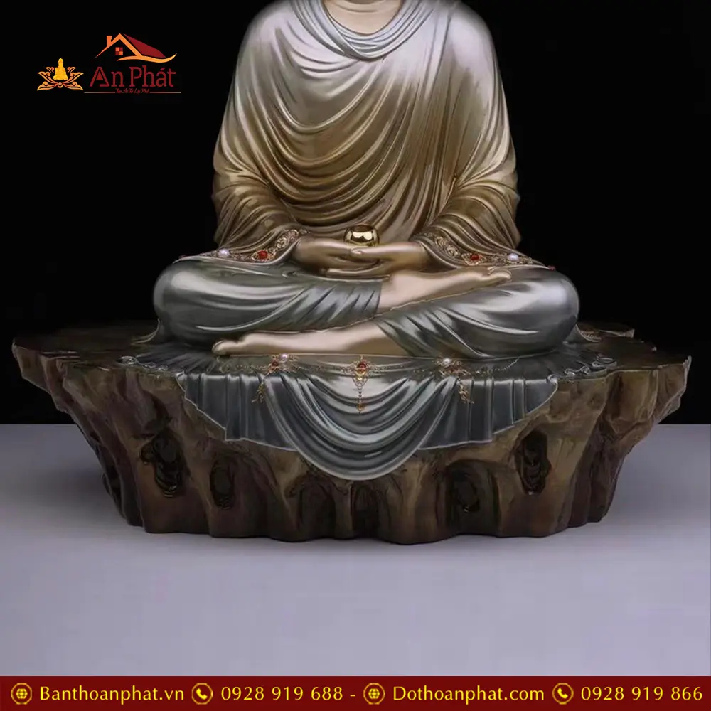 Tượng Phật Bổn Sư Thích Ca Đồng Men Cổ Cao Cấp Ngồi Tĩnh Tâm T2625 14 tuong phat bon su thich ca dong men co cao cap ngoi tinh tam t262500002