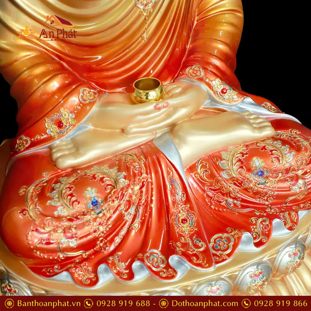 Tượng Phật Bổn Sư Thích Ca Tĩnh Tâm Đồng Cao Cấp Men Cổ Ấn Bảo T2610 19 tuong phat bon su thich ca tinh tam dong cao cap men co an bao t261000002