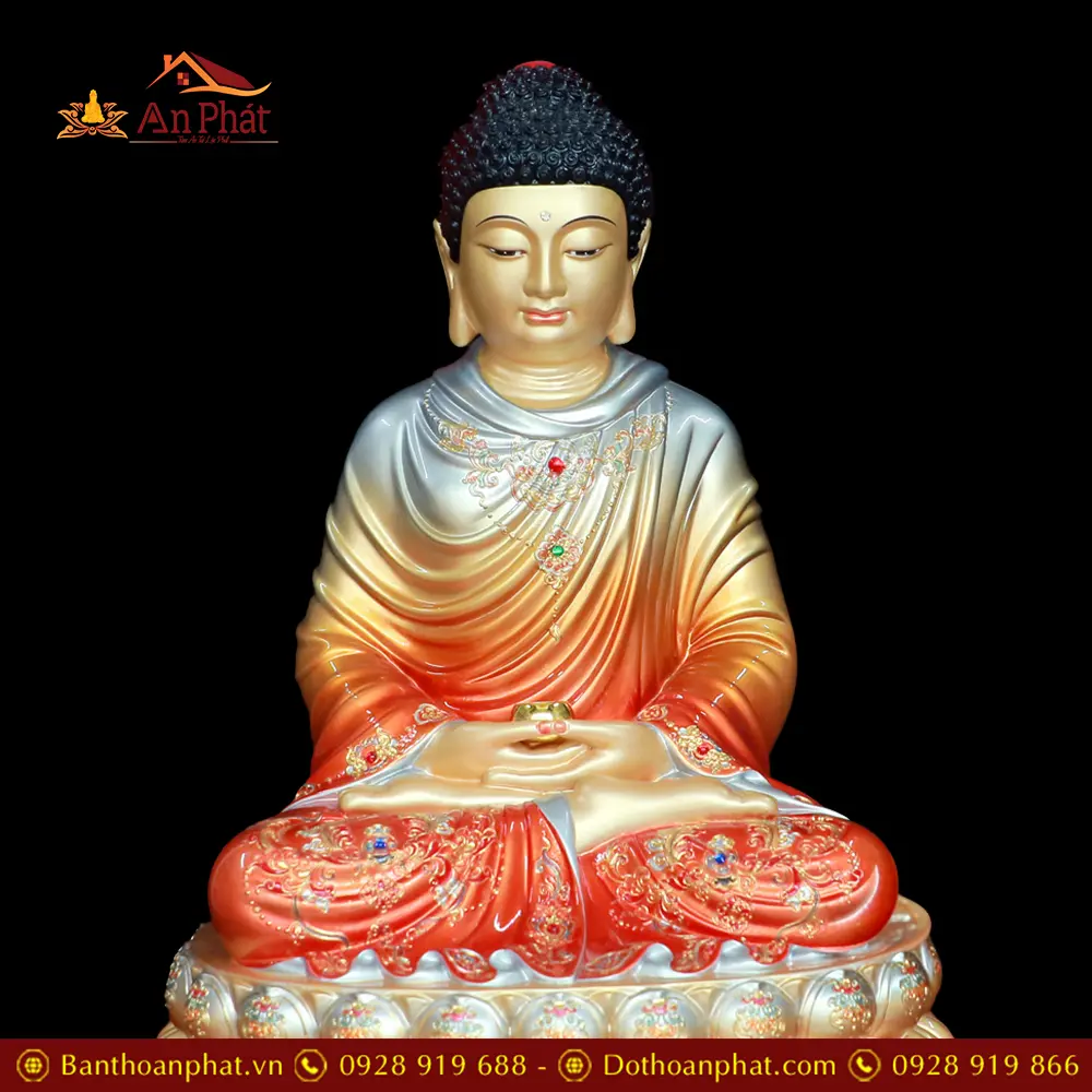 Tượng Phật Bổn Sư Thích Ca Tĩnh Tâm Đồng Cao Cấp Men Cổ Ấn Bảo T2610 18 tuong phat bon su thich ca tinh tam dong cao cap men co an bao t261000003