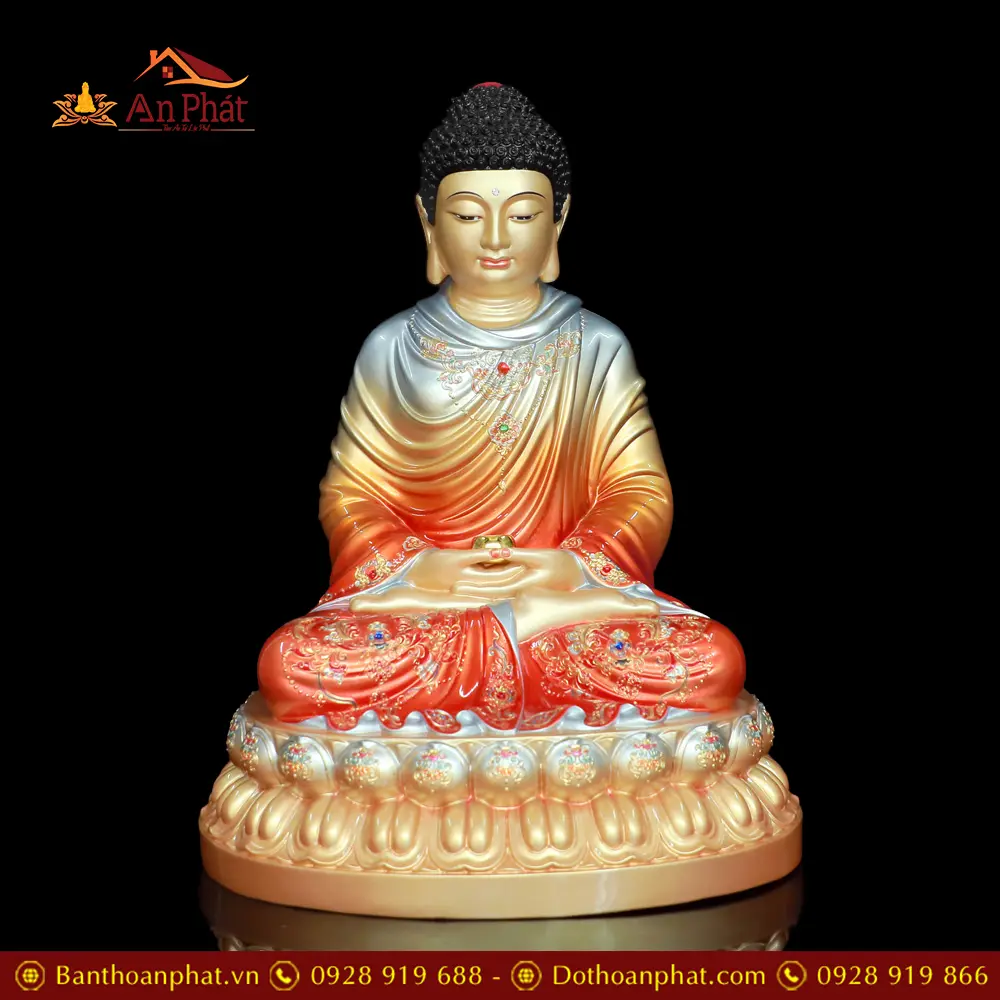 Tượng Phật Bổn Sư Thích Ca Tĩnh Tâm Đồng Cao Cấp Men Cổ Ấn Bảo T2610 15 Tượng Phật Bổn Sư Thích Ca Tĩnh Tâm Đồng Cao Cấp Men Cổ Ấn Bảo T2610