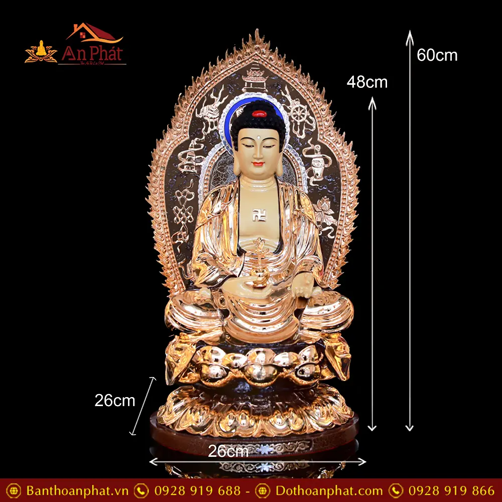 tuong phat duoc su dong ma vang co la de dang ngoi cao cap t269200001