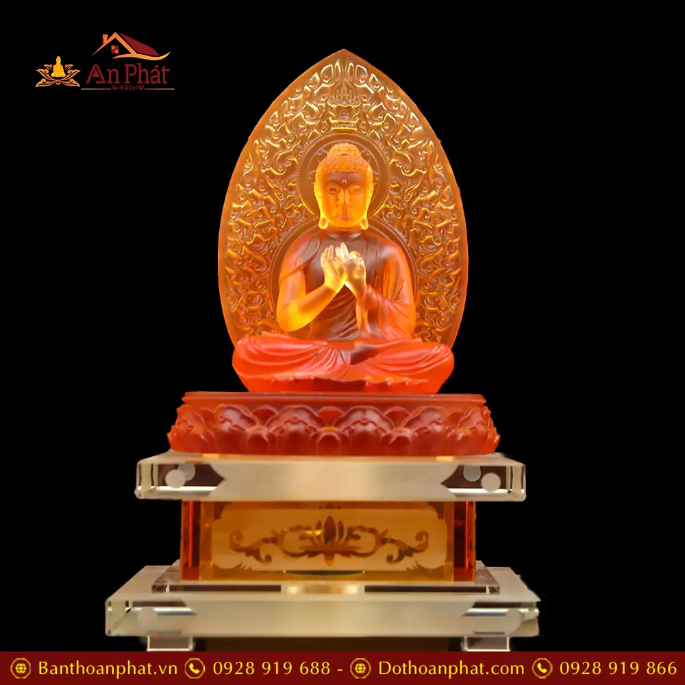 Tượng Phật Dược Sư Thất Phật Lưu Ly Cao Cấp Có Đế Vuông T2684