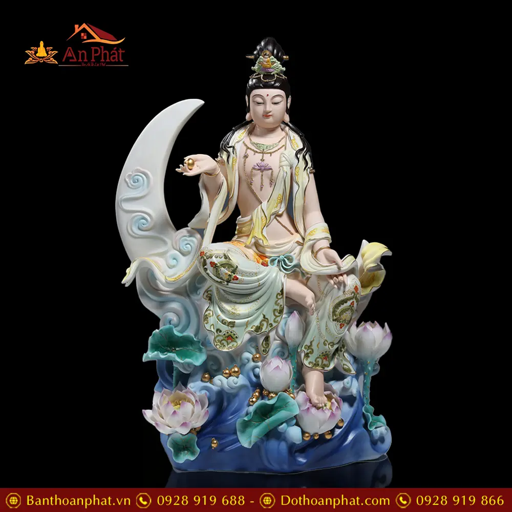 Tương Quan Âm Phật Bà Tự Tại Gốm Cao Cấp Nhập Khẩu T2726 19 Tương Quan Âm Phật Bà Tự Tại Gốm Cao Cấp Nhập Khẩu T2726