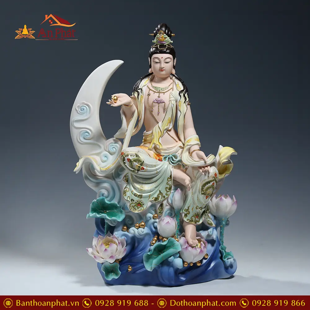 Tương Quan Âm Phật Bà Tự Tại Gốm Cao Cấp Nhập Khẩu T2726 24 tuong quan am phat ba tu tai gom cao cap nhap khau t272600007