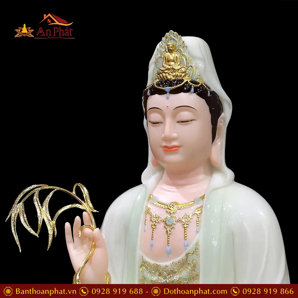 Tượng Quan Thế Âm Bồ Tát Bột Đá Xanh Thiên Thanh Ngồi Tự Tại T2570 19 tuong quan the am bo tat bot da xanh thien thanh ngoi tu tai t257000002