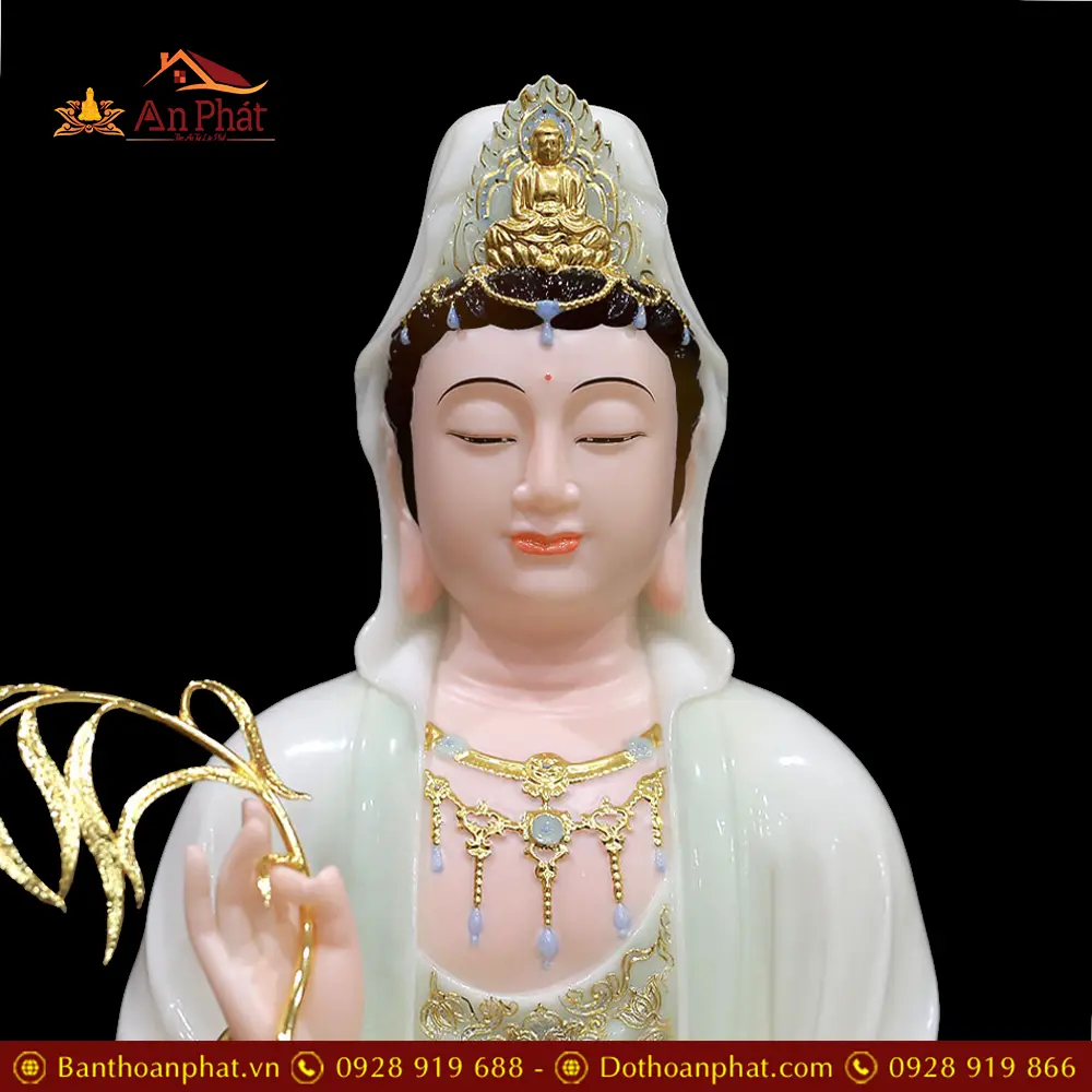 Tượng Quan Thế Âm Bồ Tát Bột Đá Xanh Thiên Thanh Ngồi Tự Tại T2570 18 tuong quan the am bo tat bot da xanh thien thanh ngoi tu tai t257000003