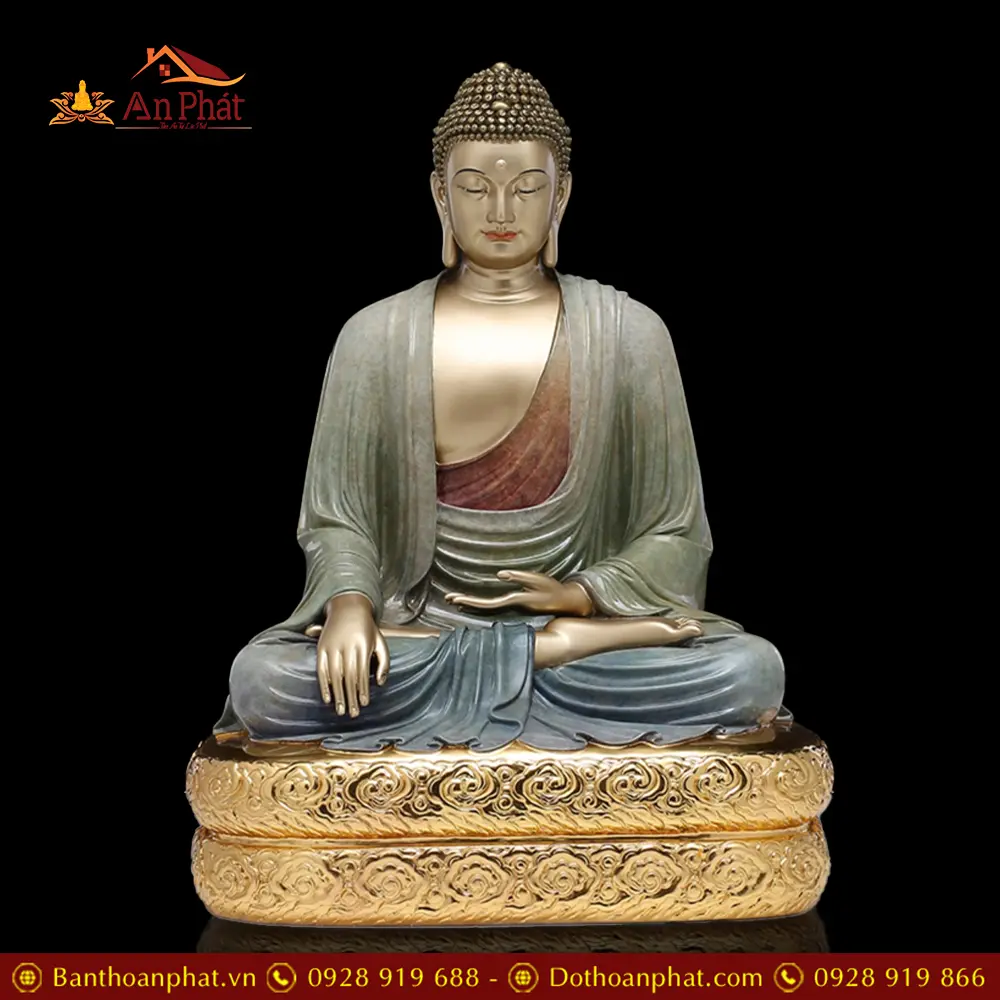 Tượng Thất Phật Dược Sư Đồng Cao Cấp Men Cổ Nhập Khẩu T2686