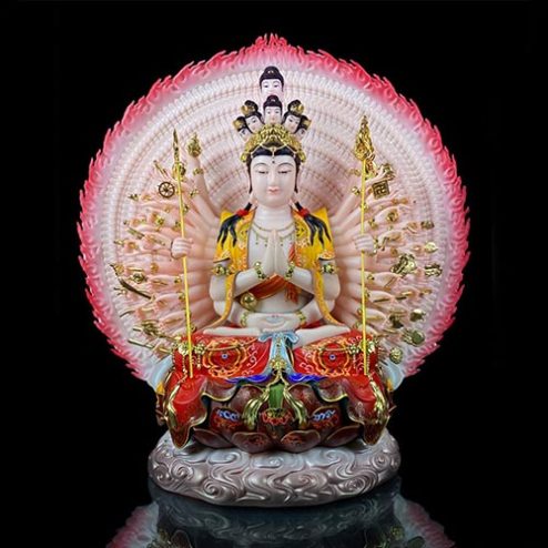 Tương Thiên Thủ Thiên Nhãn Bột Đá Đế Mây Vẽ Gấm Cao Cấp T2681