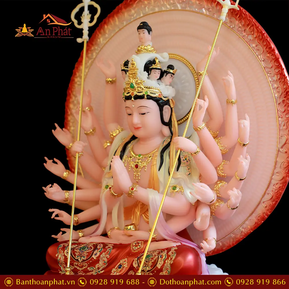 tuong thien thu thien nhan nghin mat nghin tay bot da son mau ve gam t267300002