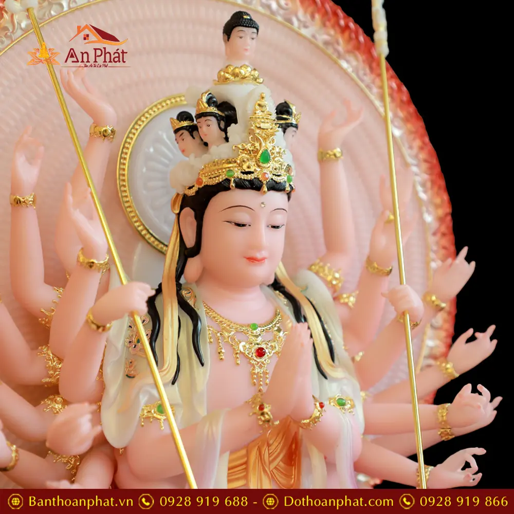 tuong thien thu thien nhan nghin mat nghin tay bot da son mau ve gam t267300005