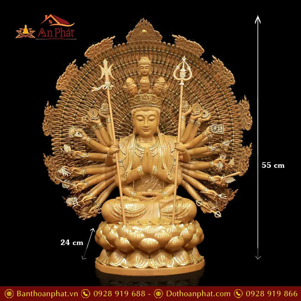 tuong thien thu thien nhan nghin mat nghin tay ngoi dai sen go long nao nhap khau t268000001