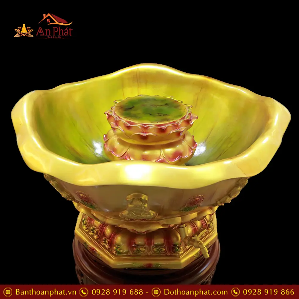 Chậu Tắm Phật Hoa Sen Composite Viền Nổi Nhập Khẩu T2760