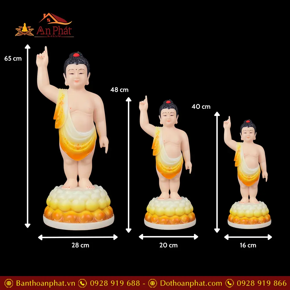 tuong phat dan sanh bot da nhap khau son mau t274700007