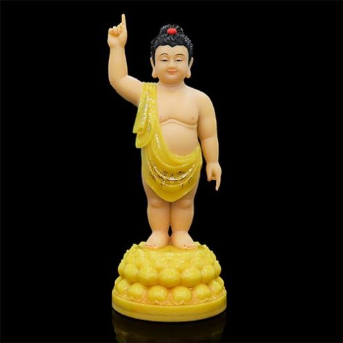 Tượng Phật Đản Sanh Bột Đá Thạch Anh Cao Cấp T2748