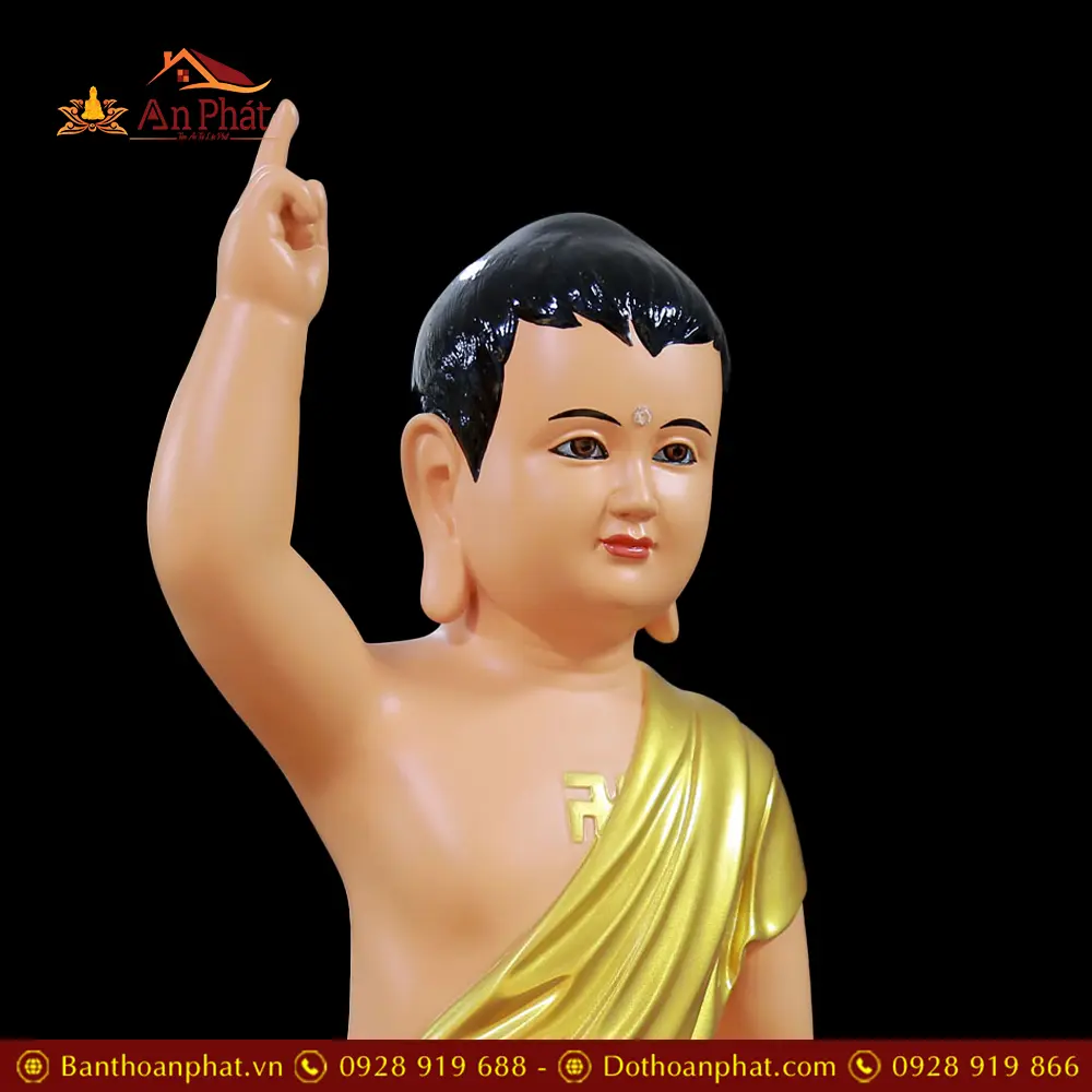 Tượng Phật Đản Sanh Composite Nhập Khẩu T2745