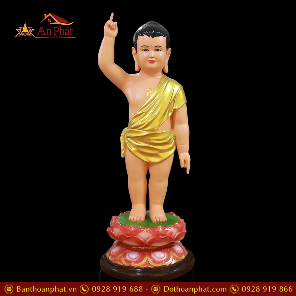 Tượng Phật Đản Sanh Composite Nhập Khẩu T2745