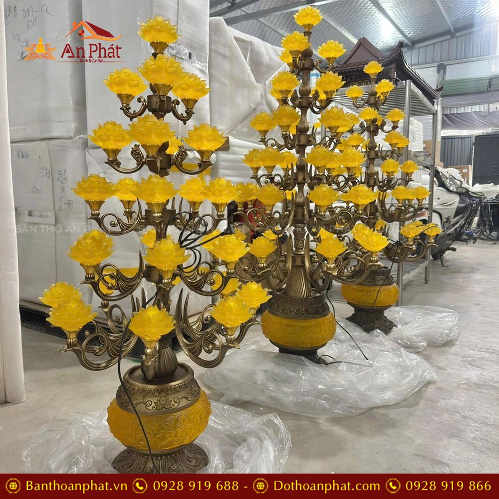 Đèn thờ điện bằng đồng