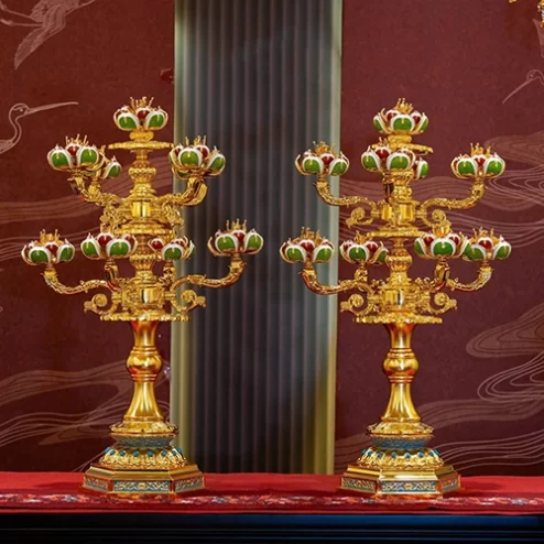 Đèn thờ điện liên hoa cửu phẩm DTD1516