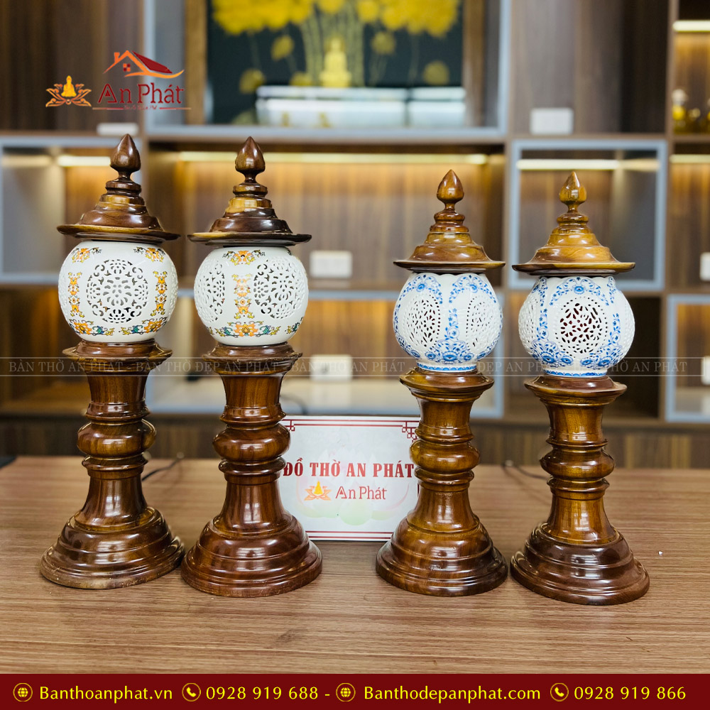 Đèn Thờ Gỗ Tự Nhiên